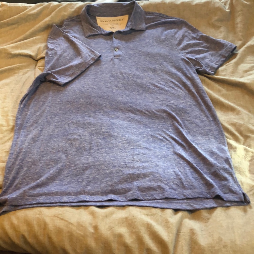 XL Banana Republic SS Blue Polo